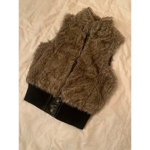 Zip Up Fur vest